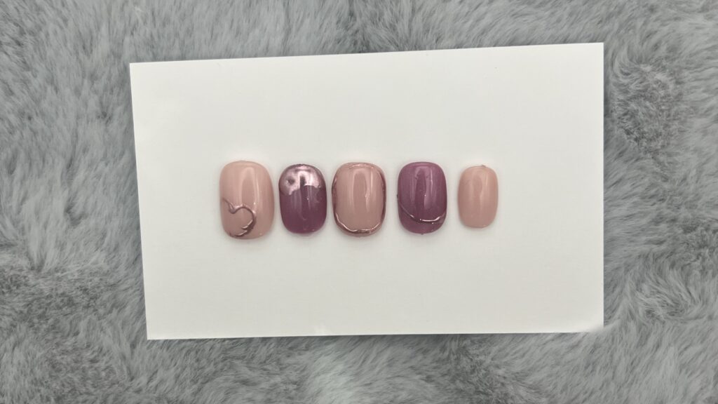 トップコートを塗った時の写真